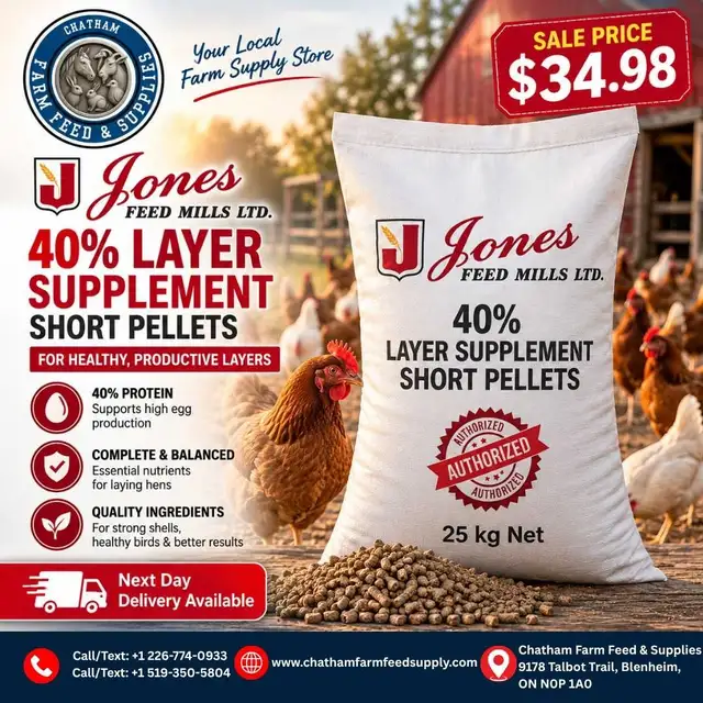40% layer supplement pellets