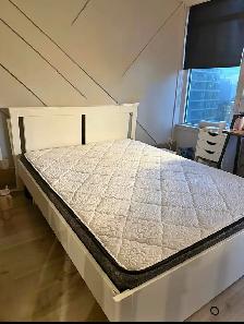 Brand New Queen Bed Frame   Queen Mattress