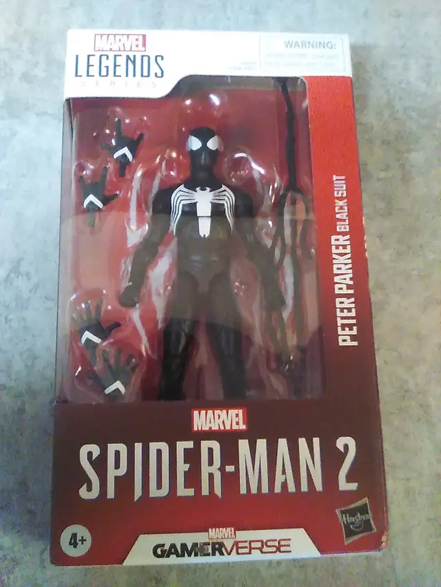 Marvel Legends Spider-Man 2 Black Suit Gamervere New $45