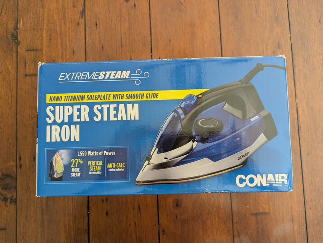 Conair 1550W Extreme Steam Iron – Nano Titanium - Only $20!
