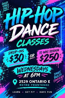 Cours de Danse Hip-Hop/Hip-Hop Dance classes