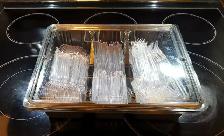 Brand New Premium Heavyweight Disposable Clear Full-Size Cutlery