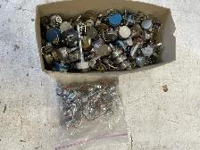 Assorted electronic parts.