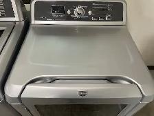 Laveuse sécheuse top load grises grande capacité Maytag - Photo 4