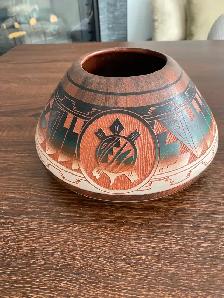 Arizona native pottery , Tohono O’Odham, Mitchell Blackhorse . - Photo 4