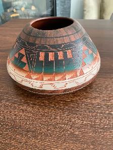 Arizona native pottery , Tohono O’Odham, Mitchell Blackhorse . - Photo 6