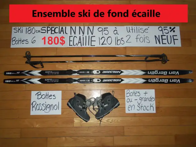 Ensembles ski de fond écaille