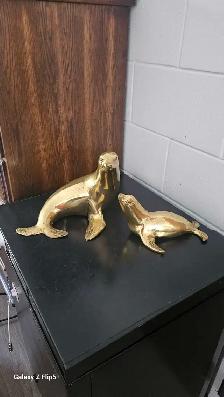 Phoque en laiton/brass