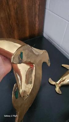 Phoque en laiton/brass - Photo 3