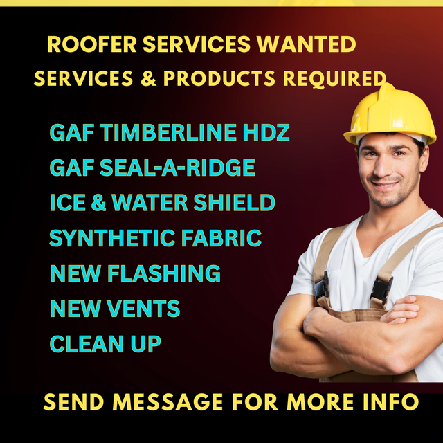 ROOFING CONTRACTOR WANTED