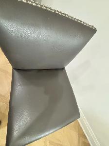 Single high quality swivel leather bar stool - Photo 3