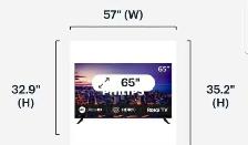 TV, 65 inches, smart TV. - Photo 4