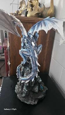 Très grand bibelot/Statue de Dragon bleu (bien lire l'annonce) - Photo 4