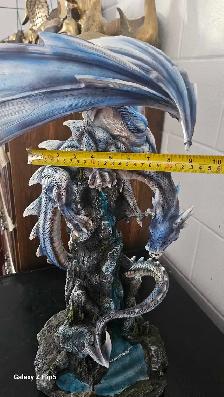 Très grand bibelot/Statue de Dragon bleu (bien lire l'annonce) - Photo 8