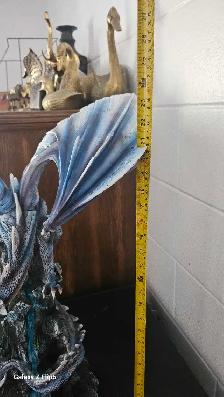 Très grand bibelot/Statue de Dragon bleu (bien lire l'annonce) - Photo 9