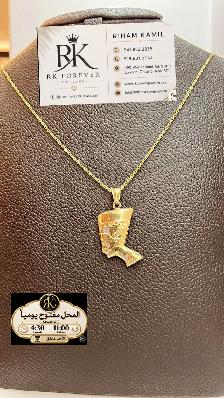 10K  yellow Gold Chain & Pendant # R 34