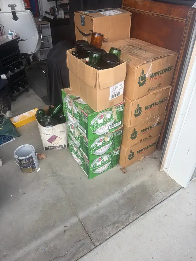 free bottles from making wine and beer