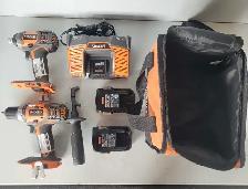 2pc Rigid Drill/Impact w/2 batteries/charger/bag (28952336) - Photo 6