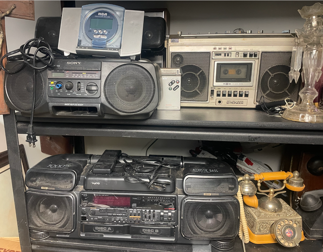 Vintage Audio & Boombox Estate Collection Lot - Sony, Pioneer