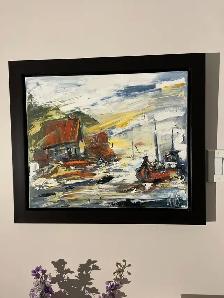 Tableaux à rabais:Tempête en mer, Iles-de-la-Madeleine