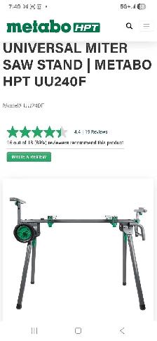 ☆NEW☆ METABO UNIVERSAL HD MITER SAW STAND - Photo 6