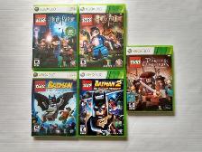 XBOX 360 BUNDLE OF 5 LEGO GAMES BATMAN, HARRY POTTER AND PIRATES