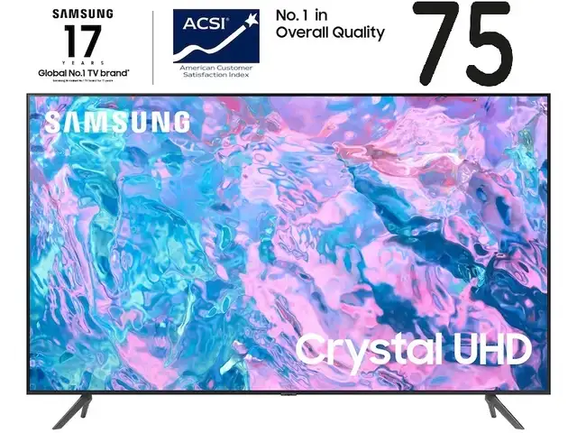 SAMSUNG-LED TV 75'-smart-4k-ultra hd-inbox -WARRANTY-$699-no tax