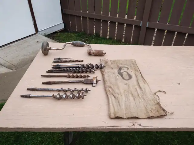 hand drill and bits