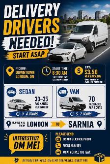 delivery driver needed