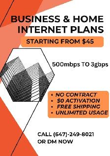 HOME INTERNET $45/MONTH — PURE FIBRE ⚡ FAST & RELIABLE