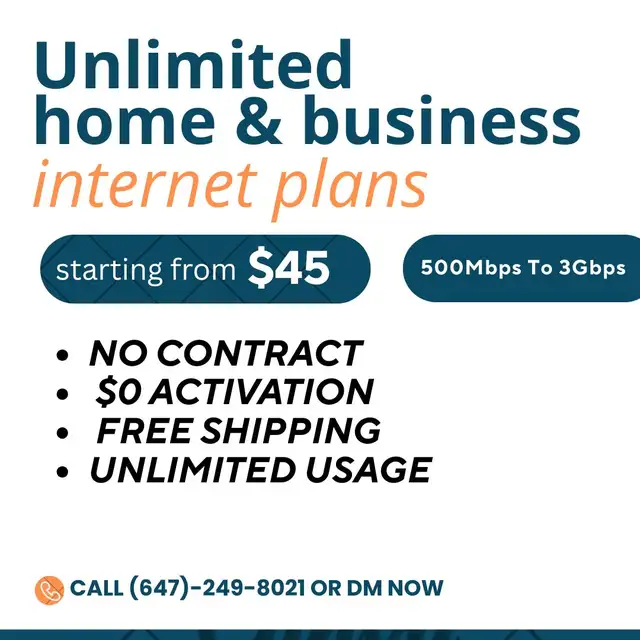HOME INTERNET $45/MONTH — PURE FIBRE ⚡ FAST & RELIABLE