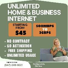 HOME INTERNET $45/MONTH — PURE FIBRE ⚡ FAST & RELIABLE