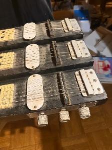 Vintage  1940’s  Triple Neck  6 string Console Guitar - Photo 2