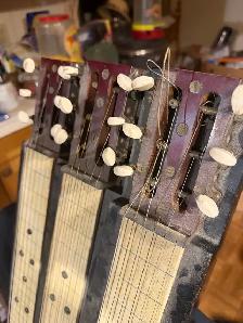 Vintage  1940’s  Triple Neck  6 string Console Guitar - Photo 3