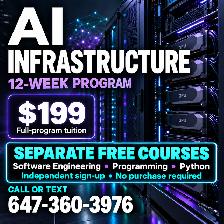 AI Infrastructure 12 Weeks $199 | Separate Free Tech Courses