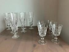 FLUTES À CHAMPAGNE/VERRES À VIN EN CRISTAL
