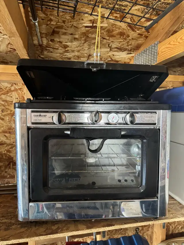 Camp stove with oven