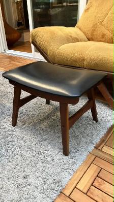Mid century. TEAK TECK. Armchair stool footrest pour fauteuil re - Photo 3