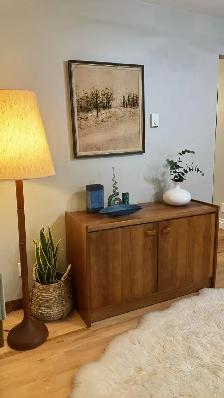 Mid century. TEAK TECK. Lamp / Buffet, crédence, bar, vitrine di - Photo 2