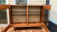 Mid century. TEAK TECK Buffet, vaisselier, vitrine, étagère disq - Photo 5