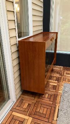 Mid century. TEAK TECK Buffet, vaisselier, vitrine, étagère disq - Photo 8