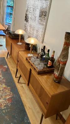 Mid century TEAK TECK Modulaire. Bar Buffet crédence, bahut disq - Photo 2