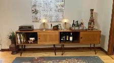 Mid century TEAK TECK Modulaire. Bar Buffet crédence, bahut disq - Photo 7
