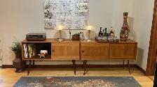 Mid century TEAK TECK Modulaire. Bar Buffet crédence, bahut disq - Photo 8