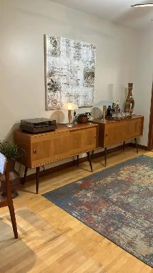 Mid century TEAK TECK Modulaire. Bar Buffet crédence, bahut disq - Photo 9