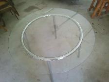 QUALITY THICK GLASS STAINLESS TABLE - Photo 3