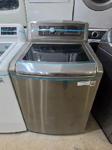 LG 27' Stainless Steel Top-Load Washer W/ Glass Lid CAN DELIVER