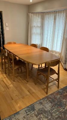 Mid century modern. TEAK TECK. Dining room set. VERY LARGE table - Photo 2
