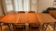 Mid century modern. TEAK TECK. Dining room set. VERY LARGE table - Photo 3