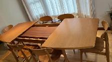 Mid century modern. TEAK TECK. Dining room set. VERY LARGE table - Photo 4
